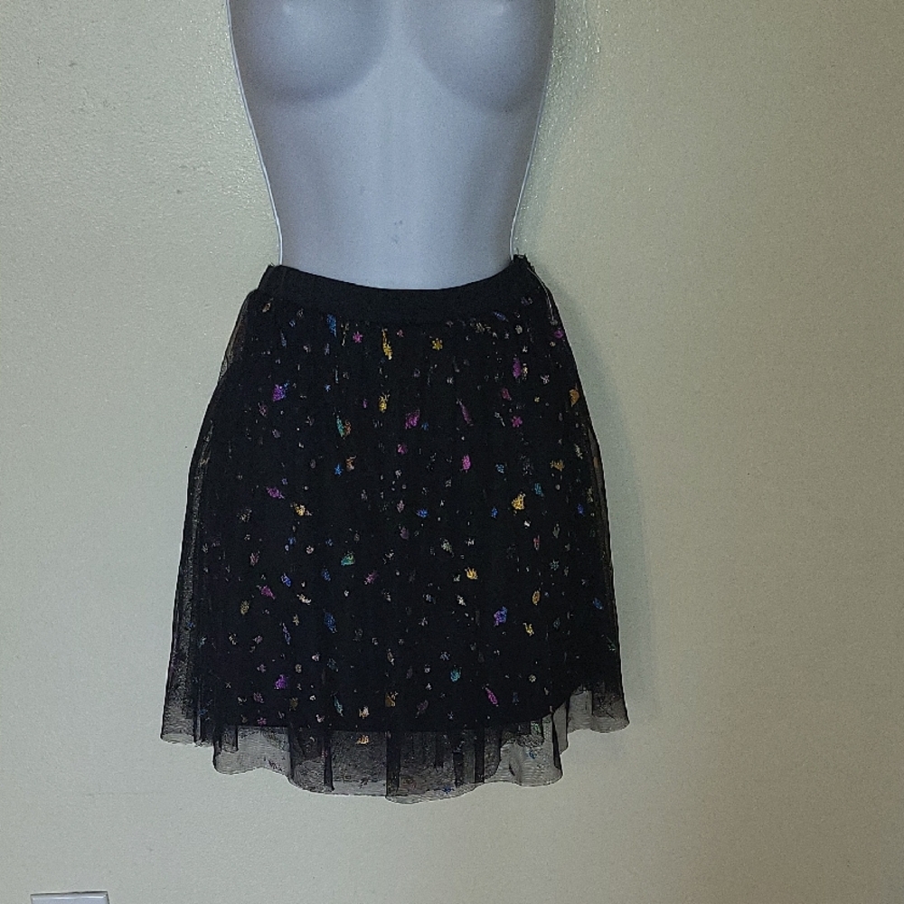 Dreamworks Black Skirt with Colorful Accents. As Is